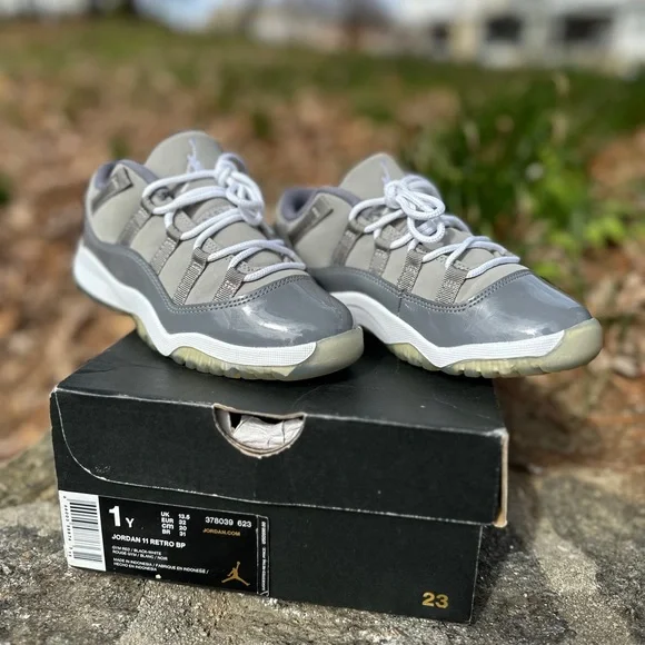 Nike Shoes Kids Air Jordan Retro Low Cool Greysize 1y Poshmark
